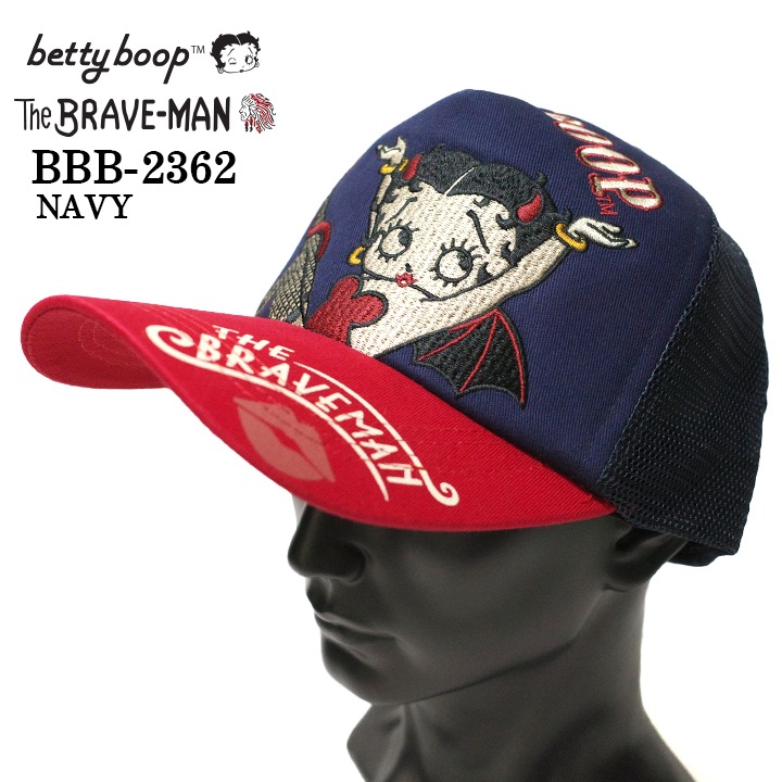 THE BRAVEMAN×BETTY BOOP ベティ・ブープ ツイルメッシュキャップ 帽子 bbb-2362｜bicks-market｜13