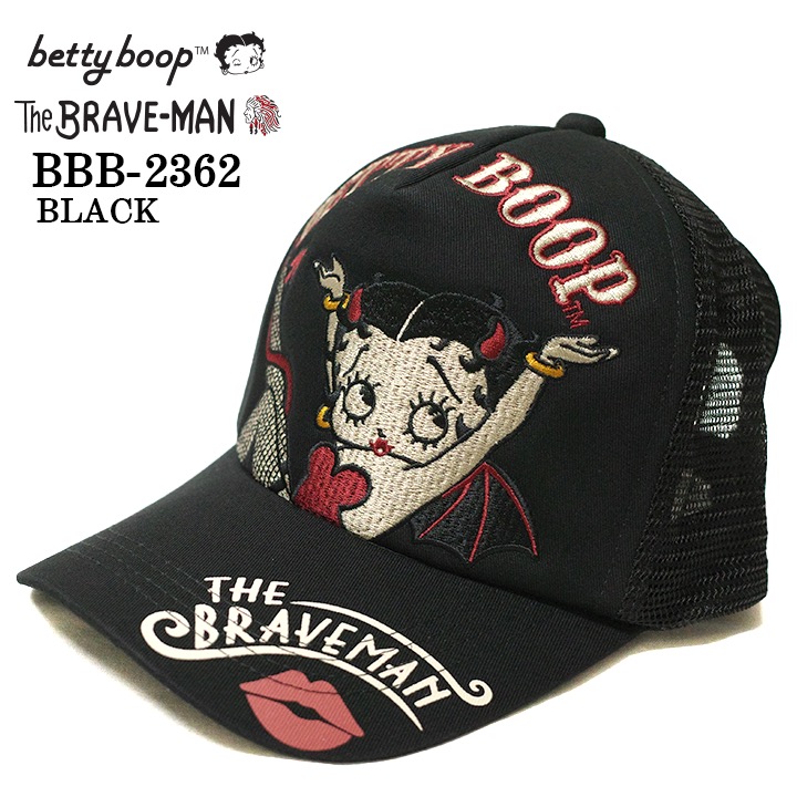 THE BRAVEMAN×BETTY BOOP ベティ・ブープ ツイルメッシュキャップ 帽子 bbb-2362｜bicks-market｜02