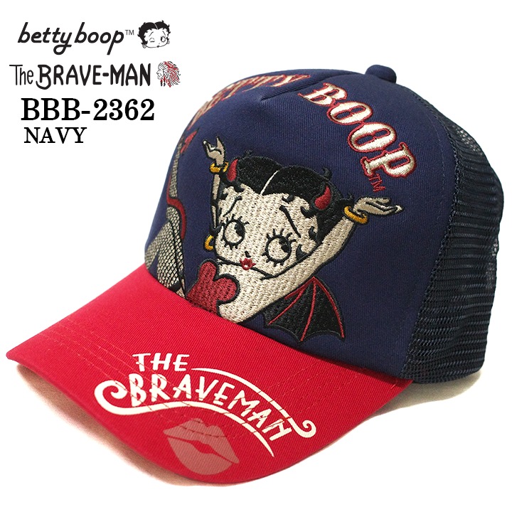 THE BRAVEMAN×BETTY BOOP ベティ・ブープ ツイルメッシュキャップ 帽子 bbb-2362｜bicks-market｜08