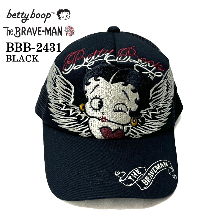 THE BRAVEMAN×BETTY BOOP ベティ・ブープ ツイルメッシュキャップ 帽子 bbb-2431｜bicks-market｜03