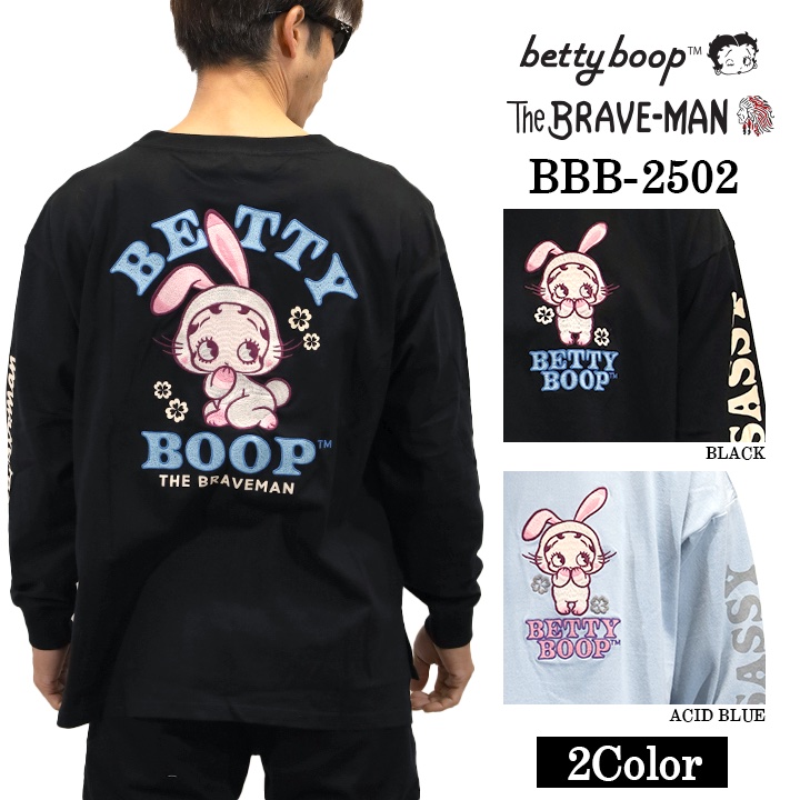 THE BRAVEMAN×BETTY BOOP ベティーブープ デニム 半袖 チェックシャツ