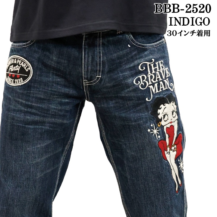 □THE BRAVE MAN✖️ベティちゃんコラボ ストレッチパンツ 36THE 