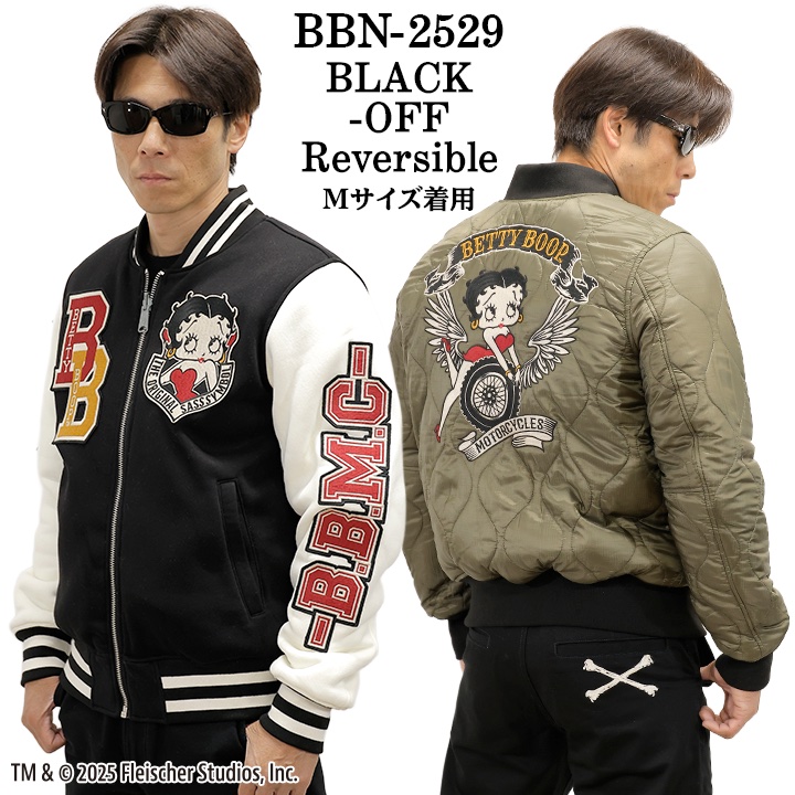 BETTY BOOP NEVERMIND REVERSIBLE STADIUM JACKET ベティーブープ