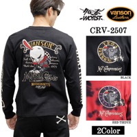 VANSON×CROWS×WORST TEE L/S T-SHIRT バンソン クローズ ワースト 武装戦線 コラボ 天竺 ロンTEE 長袖 Tシャツ デスラビット crv-2507 VANSON×CROWS×WORST TEE L/S T-SHIRT バンソン クローズ ワースト 武装
