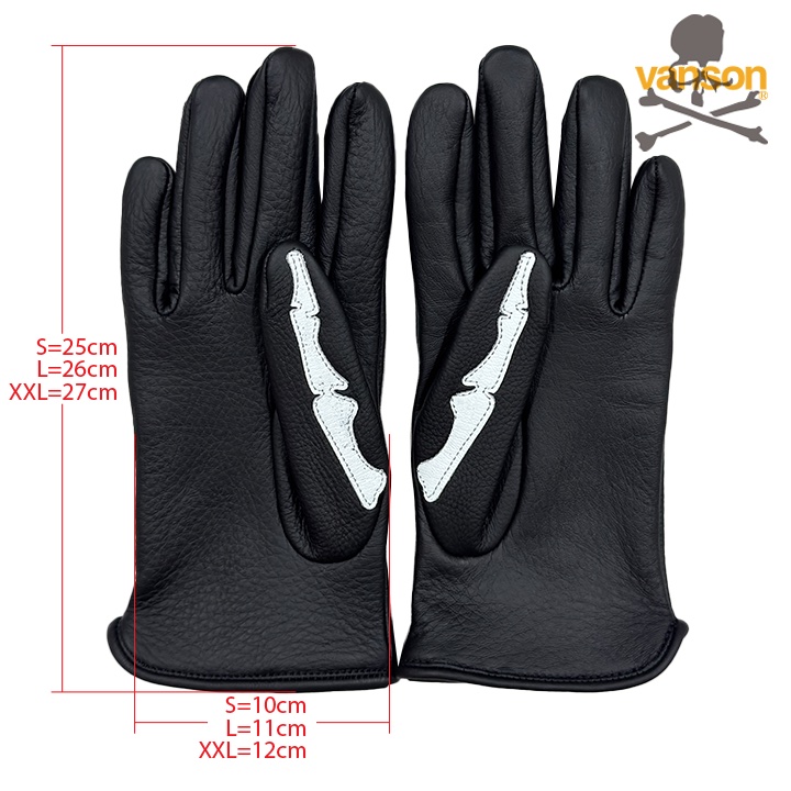 Vanson バイクグローブ ジッパー付き ブラック　size M Amazon.co.jp: [VANSON Leathers] [バンソン] レザーグローブ