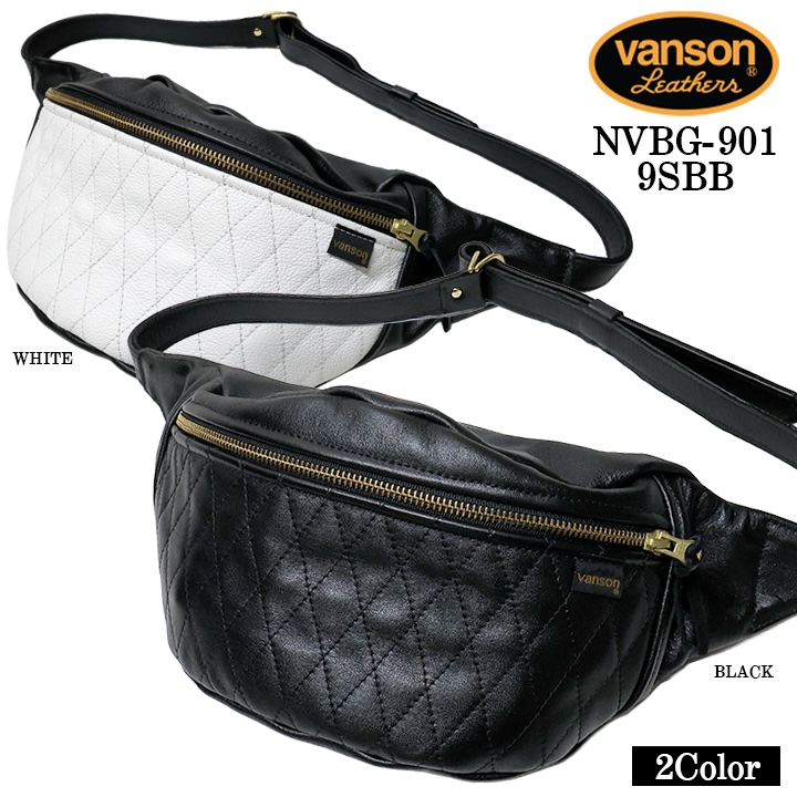 VANSON LEATHERS FANNY PACK バンソン レザー ファニーパック キルト