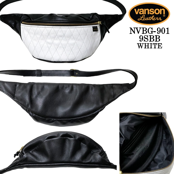 VANSON LEATHERS FANNY PACK バンソン レザー ファニーパック キルト