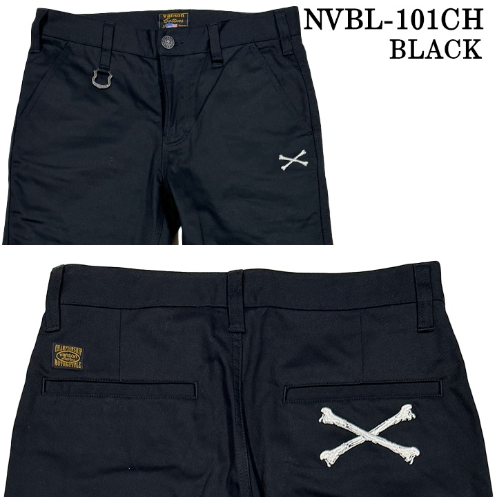 VANSON（バンソン） チノパン ボトムス パンツ クロスボーン nvbl