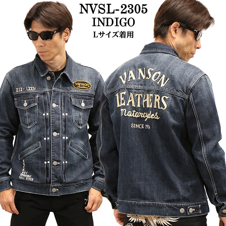 VANSON バンソン Gジャン 長袖 デニムジャケット nvsl-2305 : nvsl-2305 : BICKS Market - 通販 -  Yahoo!ショッピング