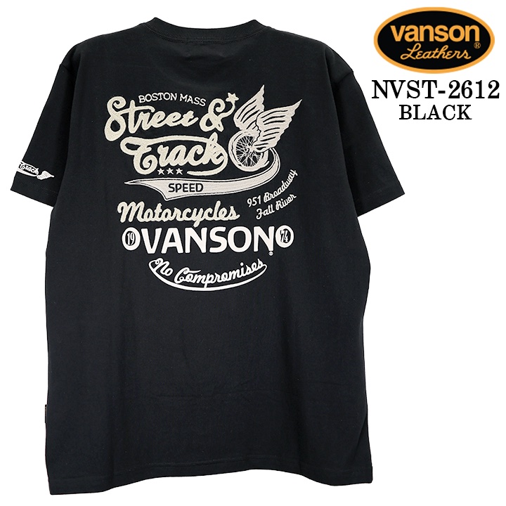 VANSON TEE S/S HENLEY NECK T-SHIRT バンソン 天竺 半袖 ヘンリー