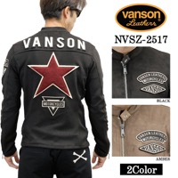 VANSON PLATING RIDERS JACKET バンソン 起毛プレーティング 
