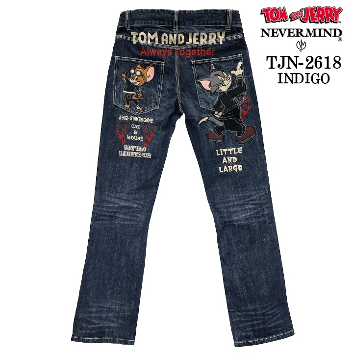 TOM&JERRY NEVERMIND DENIM PANTS トムとジェリー ネバーマインド
