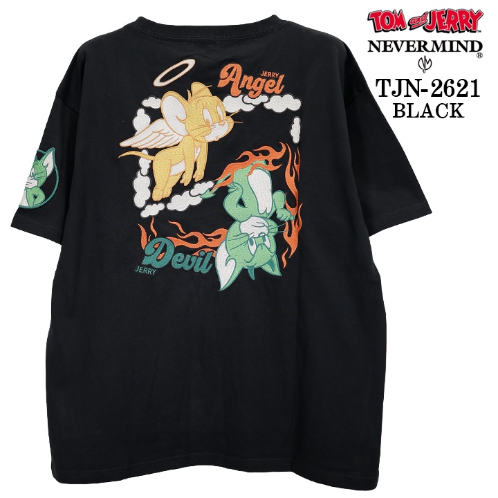 TOM&JERRY NEVERMIND OVERSIZED TEE S/S T-SHIRT トムとジェリー