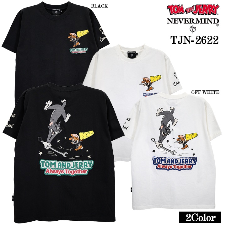 とも TOM&JERRY NEVERMIND TEE S/S T-SHIRT トムとジェリー ネバーマインド