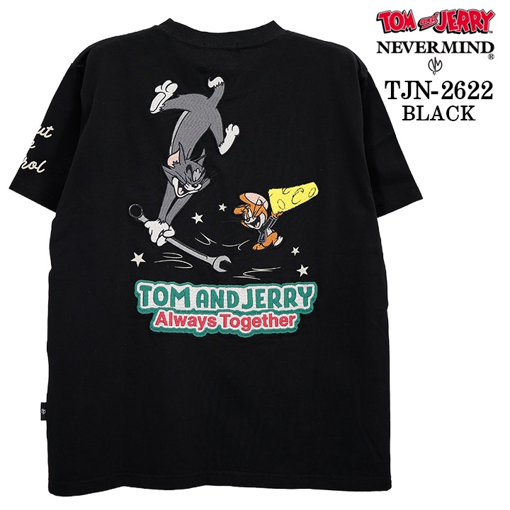 TOM&JERRY NEVERMIND TEE S/S T-SHIRT トムとジェリー ネバーマインド