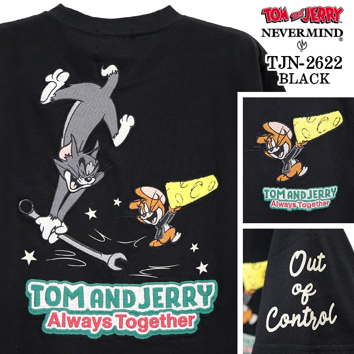 TOM&JERRY NEVERMIND TEE S/S T-SHIRT トムとジェリー ネバーマインド