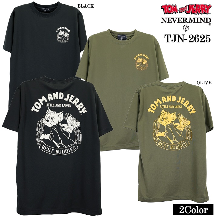 TOM&JERRY NEVERMIND DRY TEE S/S T-SHIRT トムとジェリー ネバー