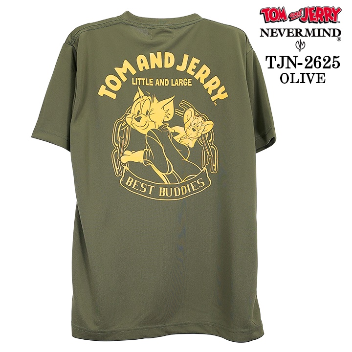 TOM&JERRY NEVERMIND DRY TEE S/S T-SHIRT トムとジェリー ネバー