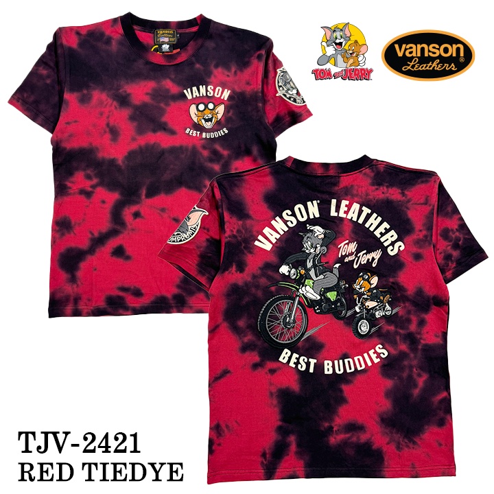 VANSON×TOM&JERRY バンソン トム＆ジェリー 天竺 半袖Tシャツ tjv-2421｜bicks-market｜10