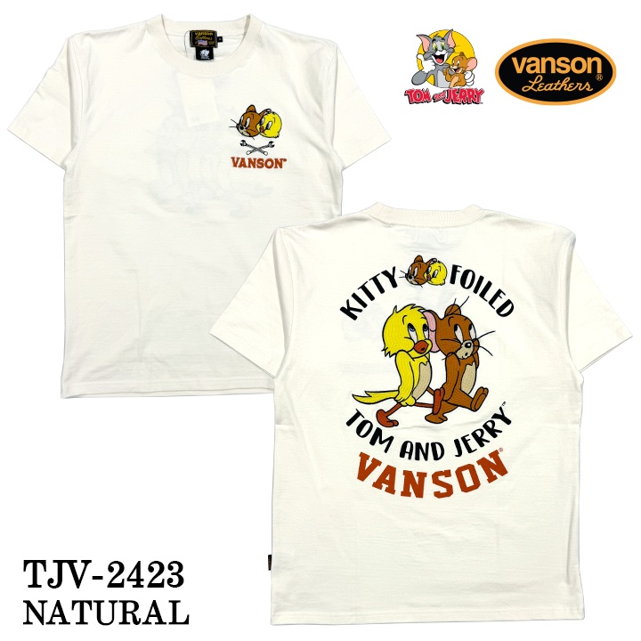 VANSON（バンソン） VANSON×TOM&JERRY トム＆ジェリー 天竺 半袖T