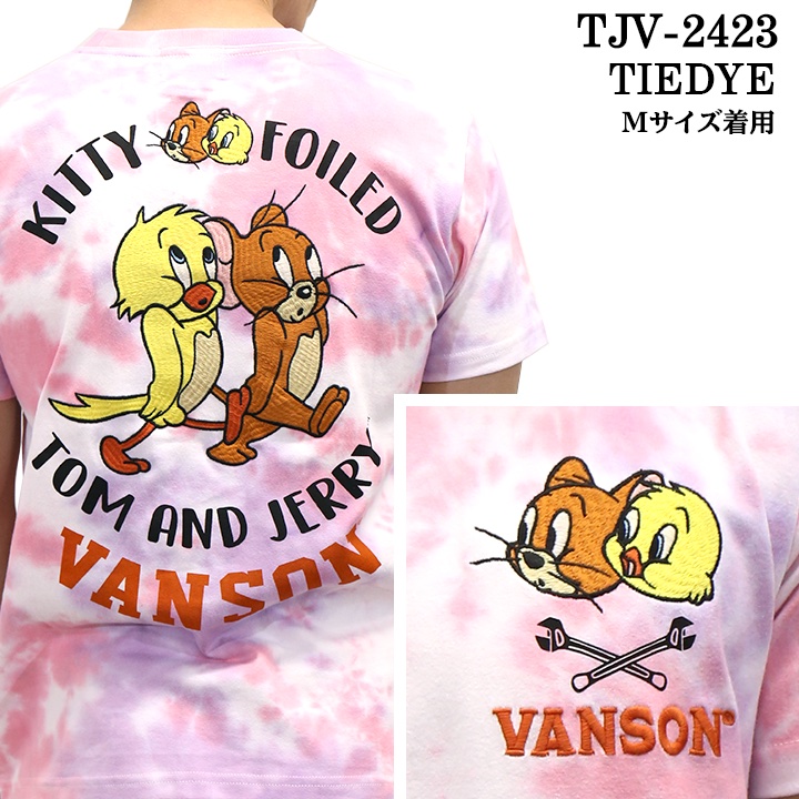 VANSON（バンソン） VANSON×TOM&JERRY トム＆ジェリー 天竺 半袖T