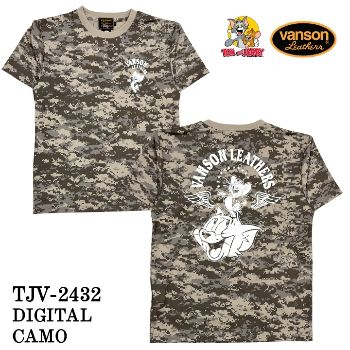 VANSON×TOM&JERRY バンソン トム＆ジェリー ドライ 半袖Tシャツ tjv-2432｜bicks-market｜10