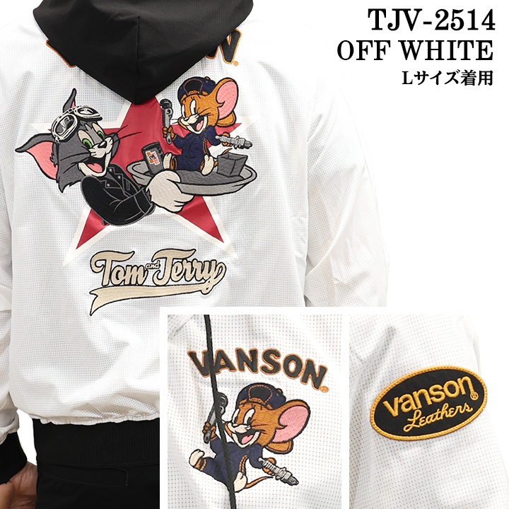 VANSON×TOM&JERRY バンソン トム＆ジェリー サマーメッシュジャケット 