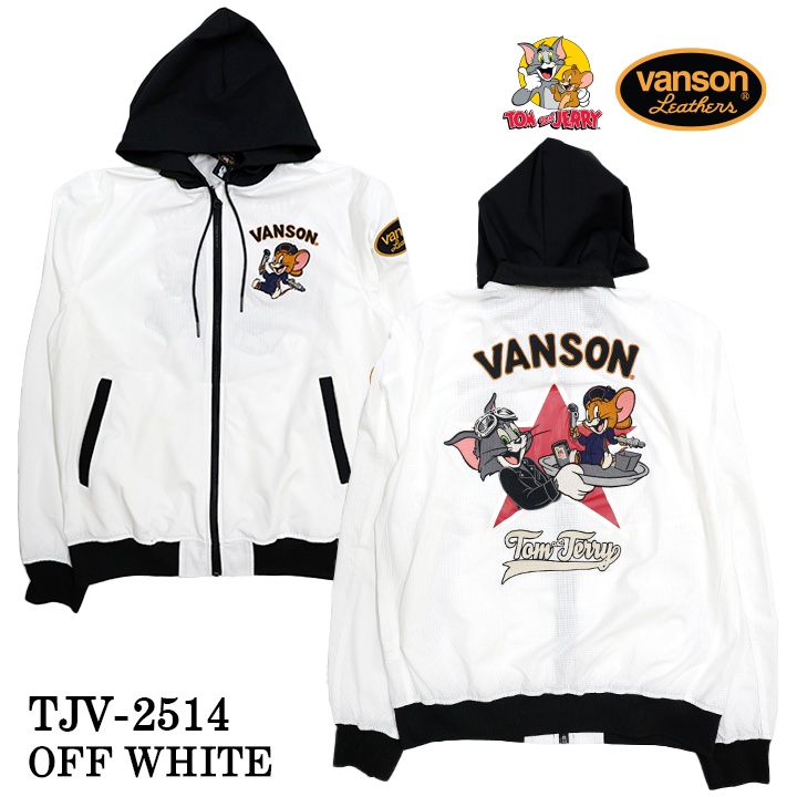 VANSON×TOM&JERRY バンソン トム＆ジェリー サマーメッシュジャケット 