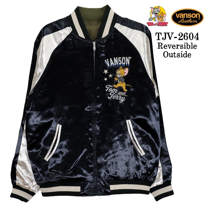 VANSON×TOM&JERRY REVERSIBLE SOUVENIR JACKET SKA バンソン トムと