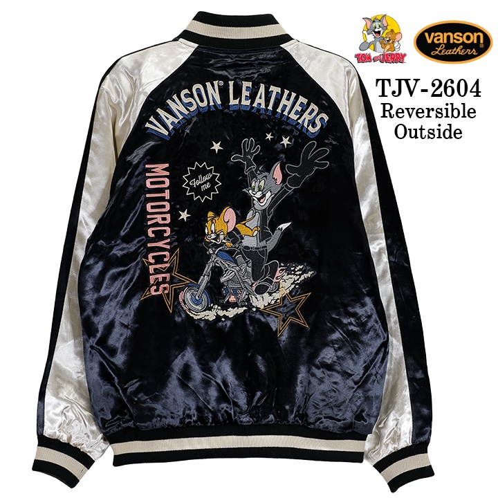 VANSON×TOM&JERRY REVERSIBLE SOUVENIR JACKET SKA バンソン トムと