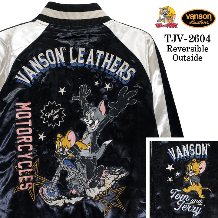 VANSON×TOM&JERRY REVERSIBLE SOUVENIR JACKET SKA バンソン トムと