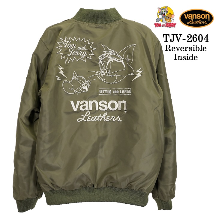 VANSON×TOM&JERRY REVERSIBLE SOUVENIR JACKET SKA バンソン トムと