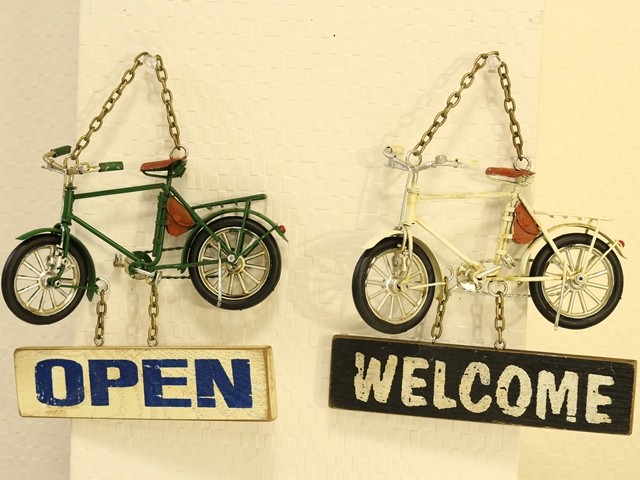 自転車 OPEN CLOSED オープン クローズド ドア プレート 玄関