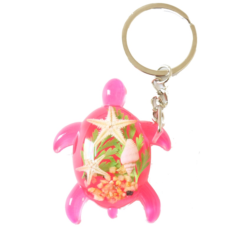 ハワイ キーホルダー かめ カメ 亀 ラッキーアイテム 金運 風水 幸運