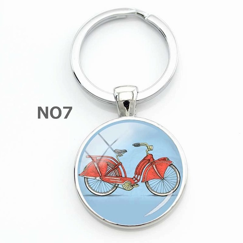 自転車柄 バイシクル 自転車 キーホルダー アンティーク レトロ 自転車