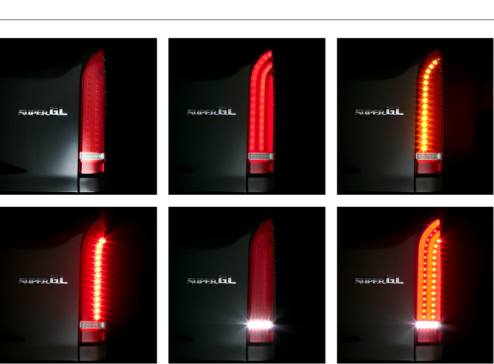 倍倍ストア +5% PLATINUM LED TAIL LAMP Blade Edition for HIACE