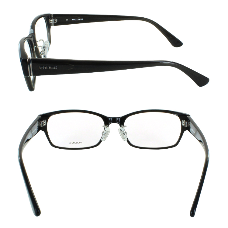 ポリス メガネフレーム 眼鏡 度付き 度なし レンズセット メンズ
