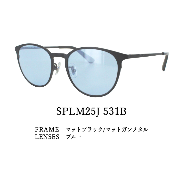 ポリス サングラス メンズ UVカット POLICE 40周年限定 ブランド ボストン 薄い 色 SPLM25J 0531 イエロー 夜間対応 530X ミラーグラデーション 531B ブルー｜big-market｜04