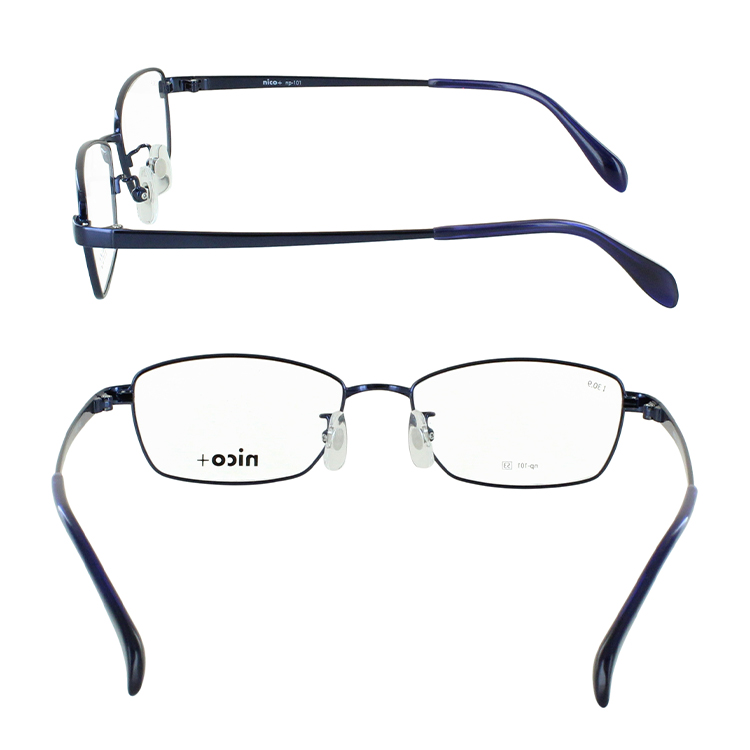 老眼鏡 おしゃれ メンズ 男性 スクエア メタルフレーム 鼻パッド付き