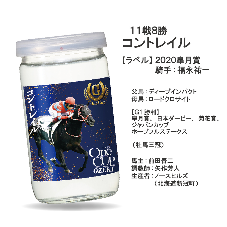 日本酒 送料無料 大関 上撰ワンカップ G-OneCup G1 名馬ラベル