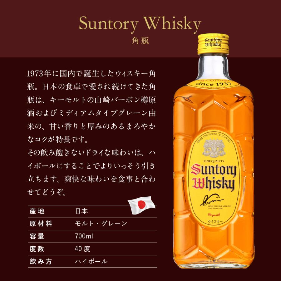 サントリーウイスキー 角瓶 名入れ プレゼント サントリー 700ml 写真