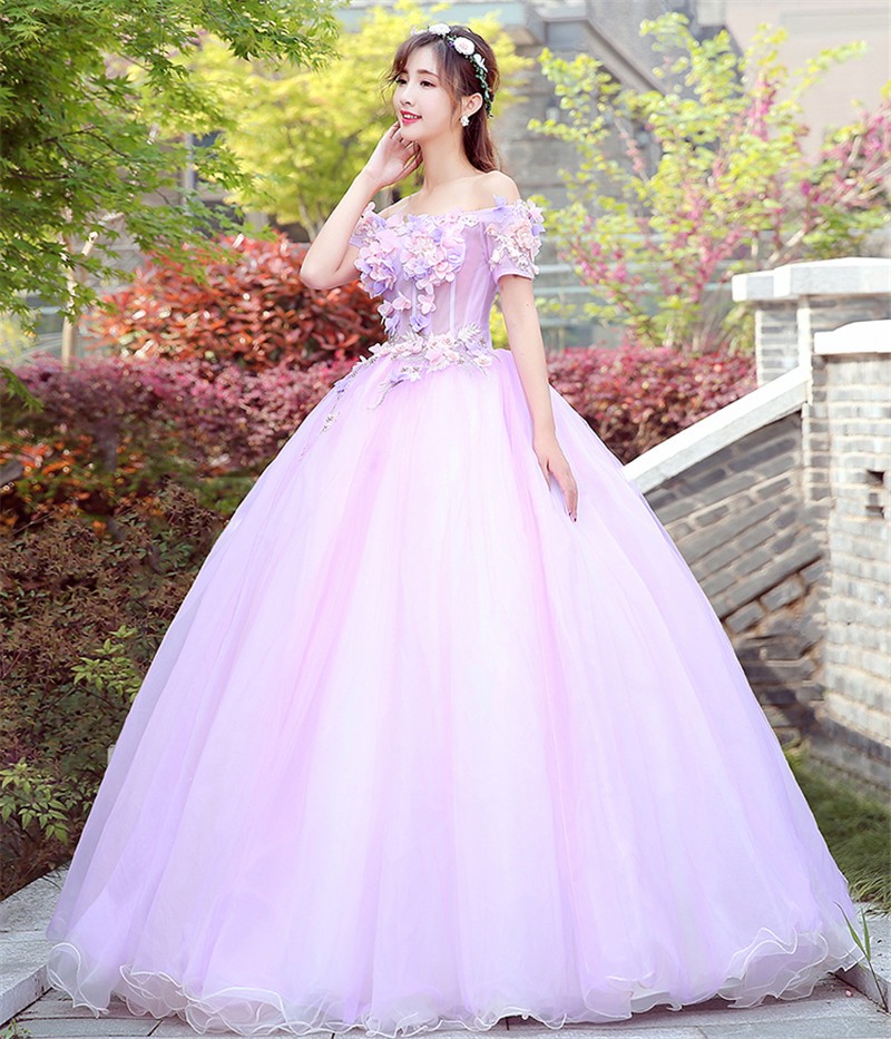カラードレス ロングドレス 演奏会 コンサート パーティードレス ウェディング 二次会 プリンセス 結婚式 ステージ衣装 大きいサイズ ピンク