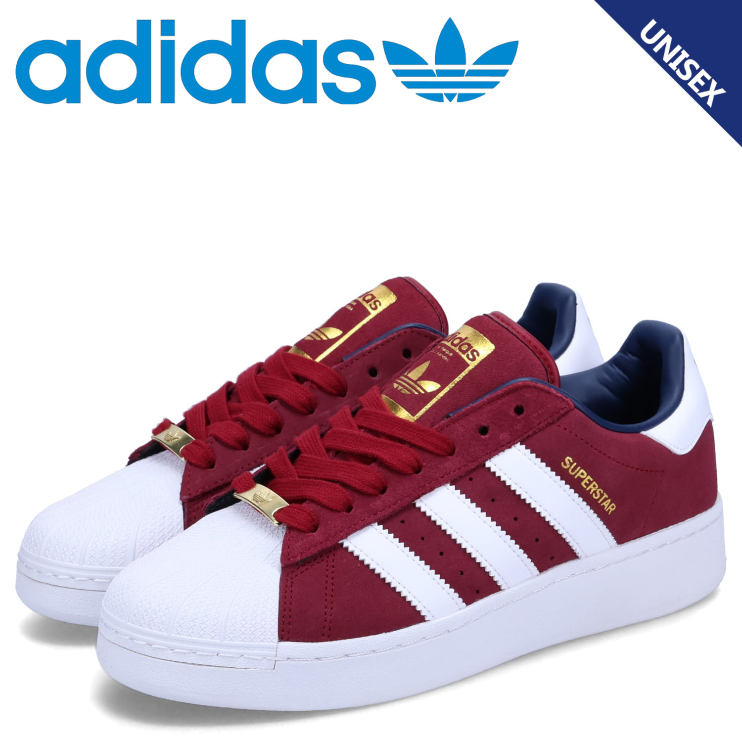 adidas SUPERSTAR バーガンディ 265mm adidas Originals アディダスオリジナルス スーパースター XLG