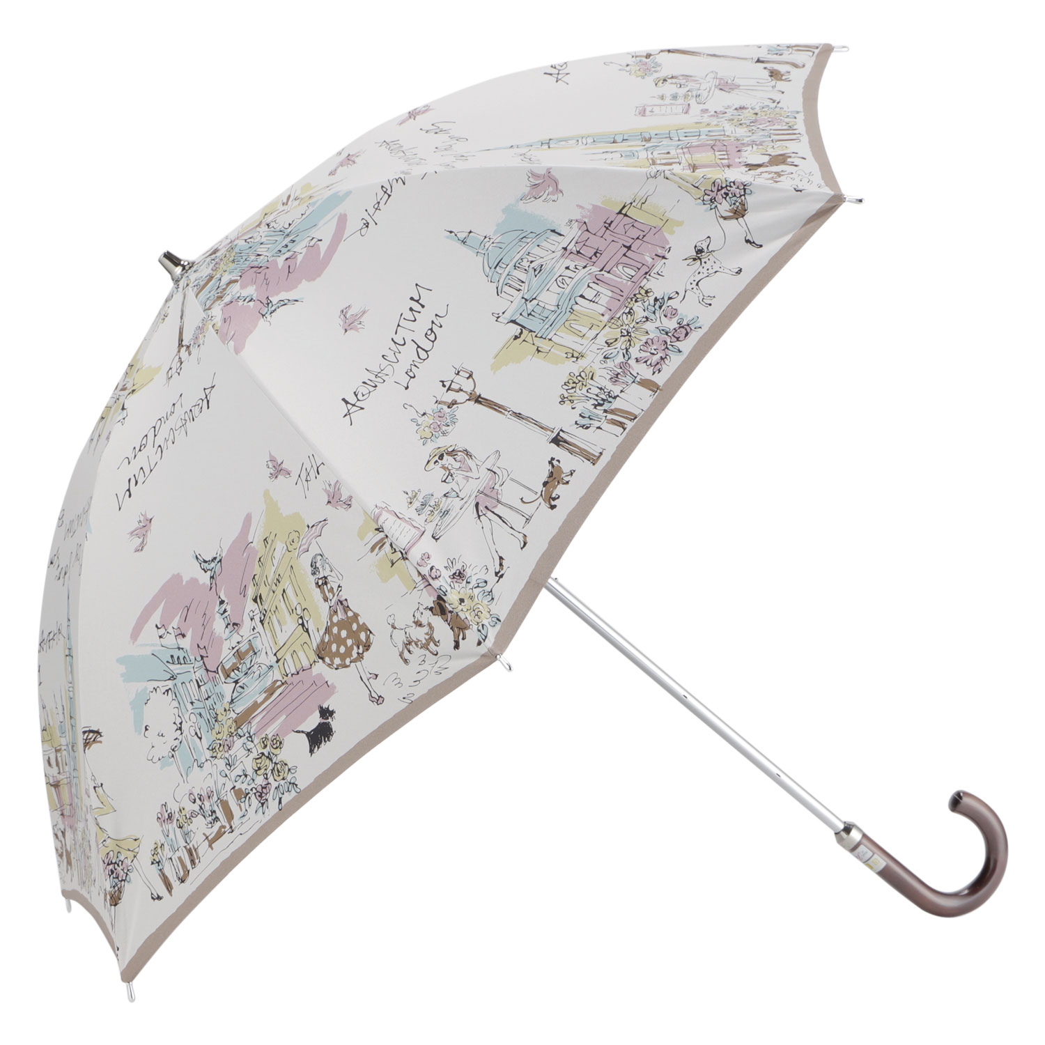 Aquascutum（アクアスキュータム） 傘 日傘 晴雨兼用 長傘 雨傘