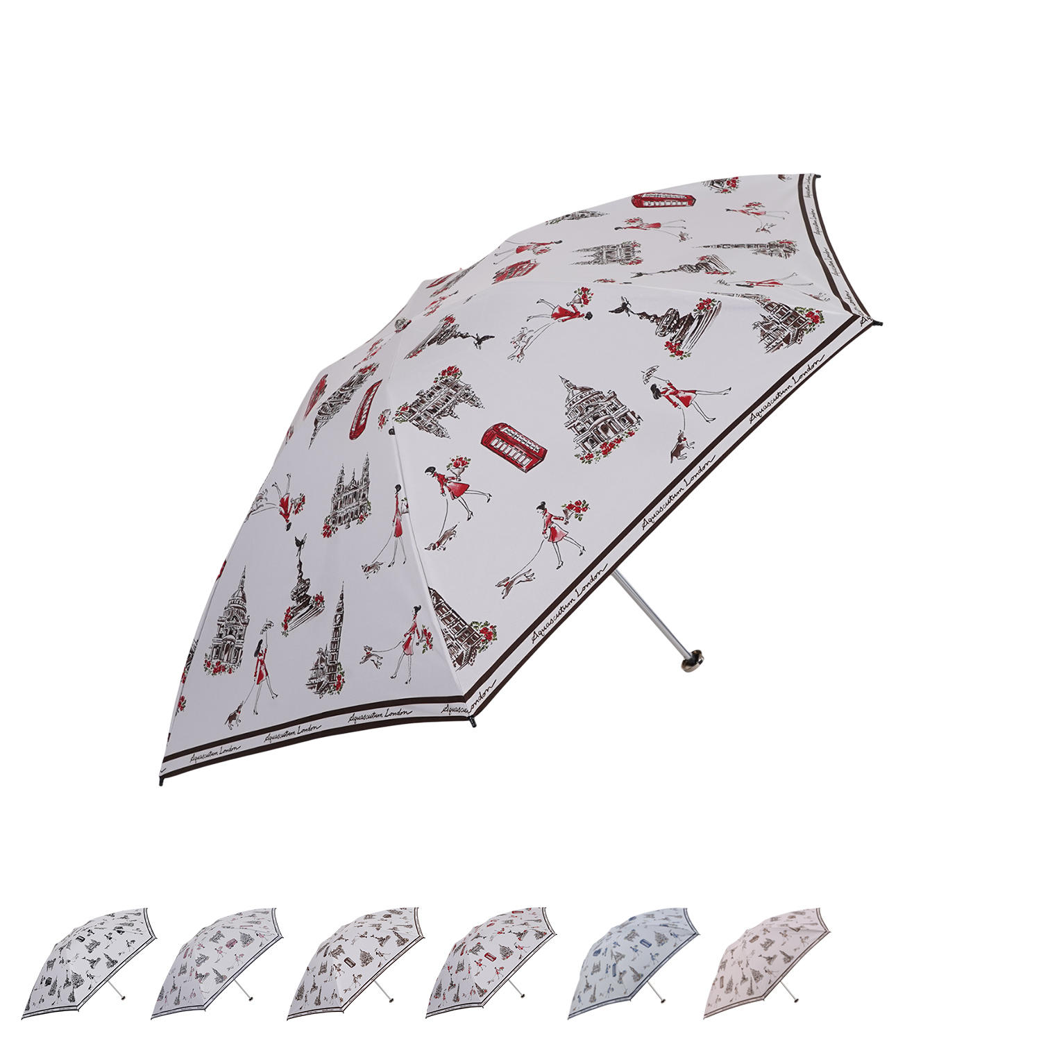 新品52840アクアスキュータムベージュサマーシールド1級遮光晴雨兼用日傘 Aquascutum （アクアスキュータム）】 大きめサイズのシンプルW