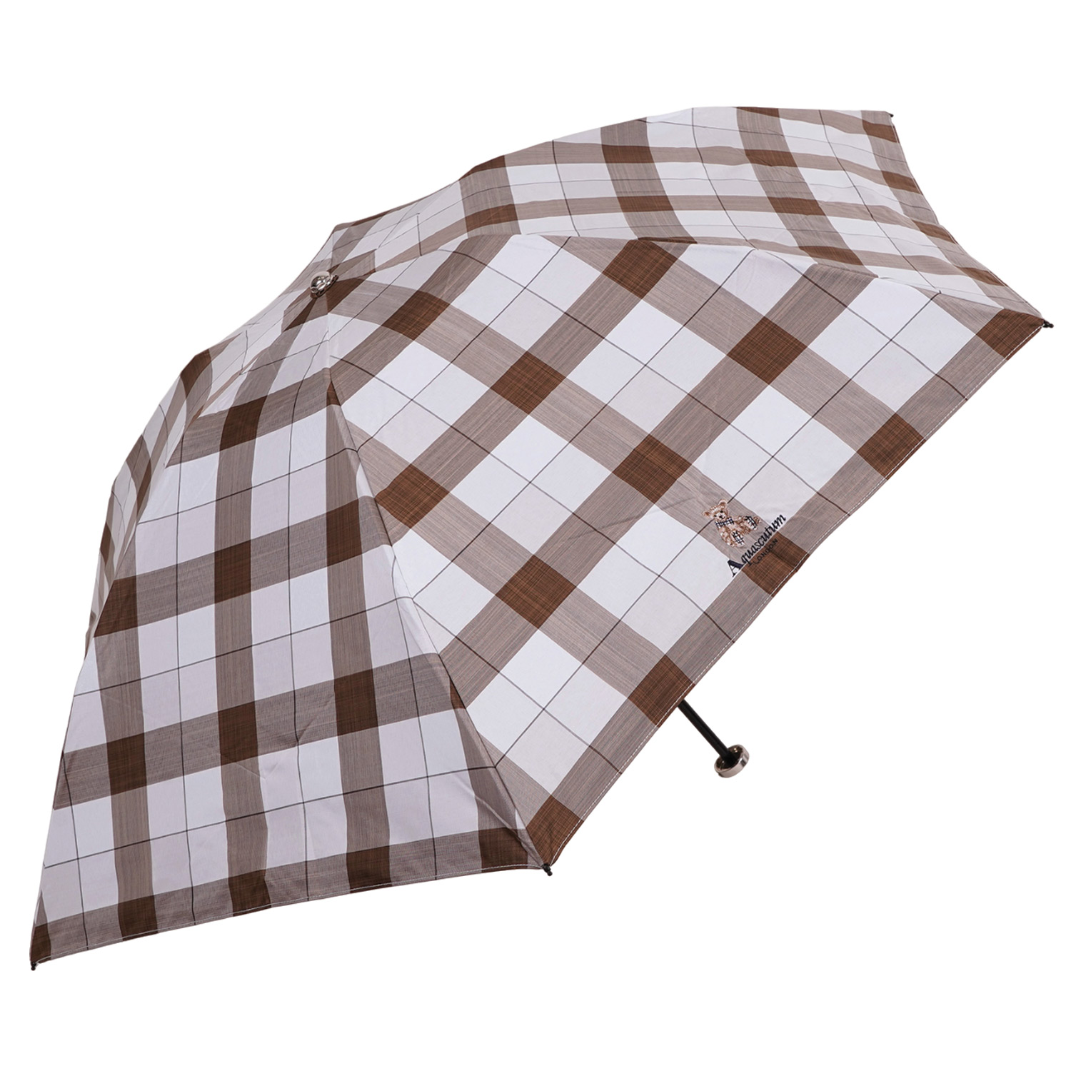 AQUASCUTUM アクアスキュータム 日傘 折りたたみ 軽量 晴雨兼用 レディース 50cm 一級遮光 遮熱 UVカット 紫外線対策 1AQ  27766