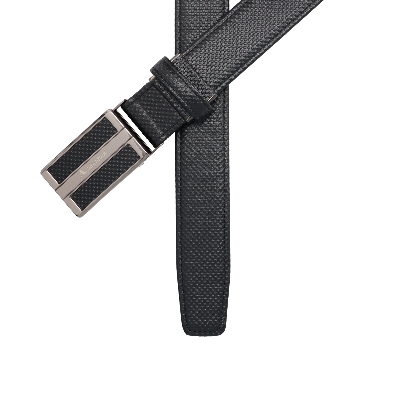 Aquascutum ブラックレザーベルト M Aquascutum AQUASCUTUM アクアスキュータム ベルト レザー