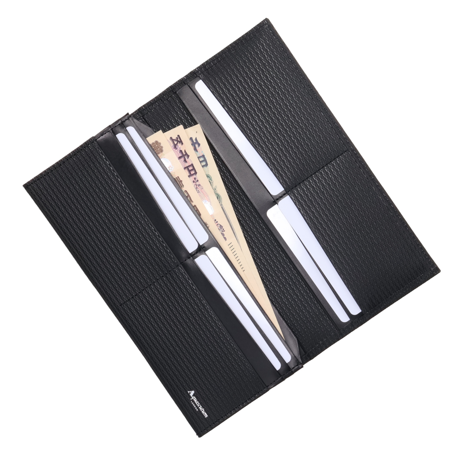 AQUASCUTUM アクアスキュータム 長財布 ブリクストン メンズ 本革 日本 