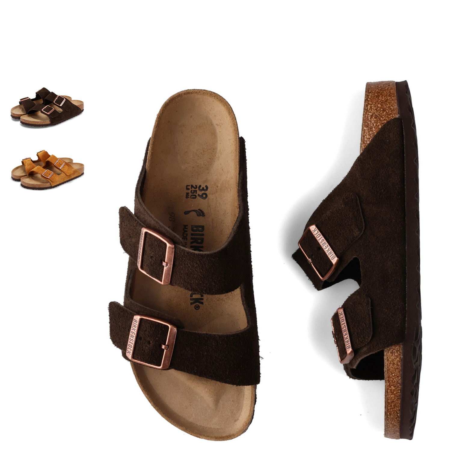 BIRKENSTOCK ビルケン　アリゾナ　ブラウン　スウェードサンダル 39 BIRKENSTOCK ビルケンシュトック アリゾナ サンダル メンズ 普通