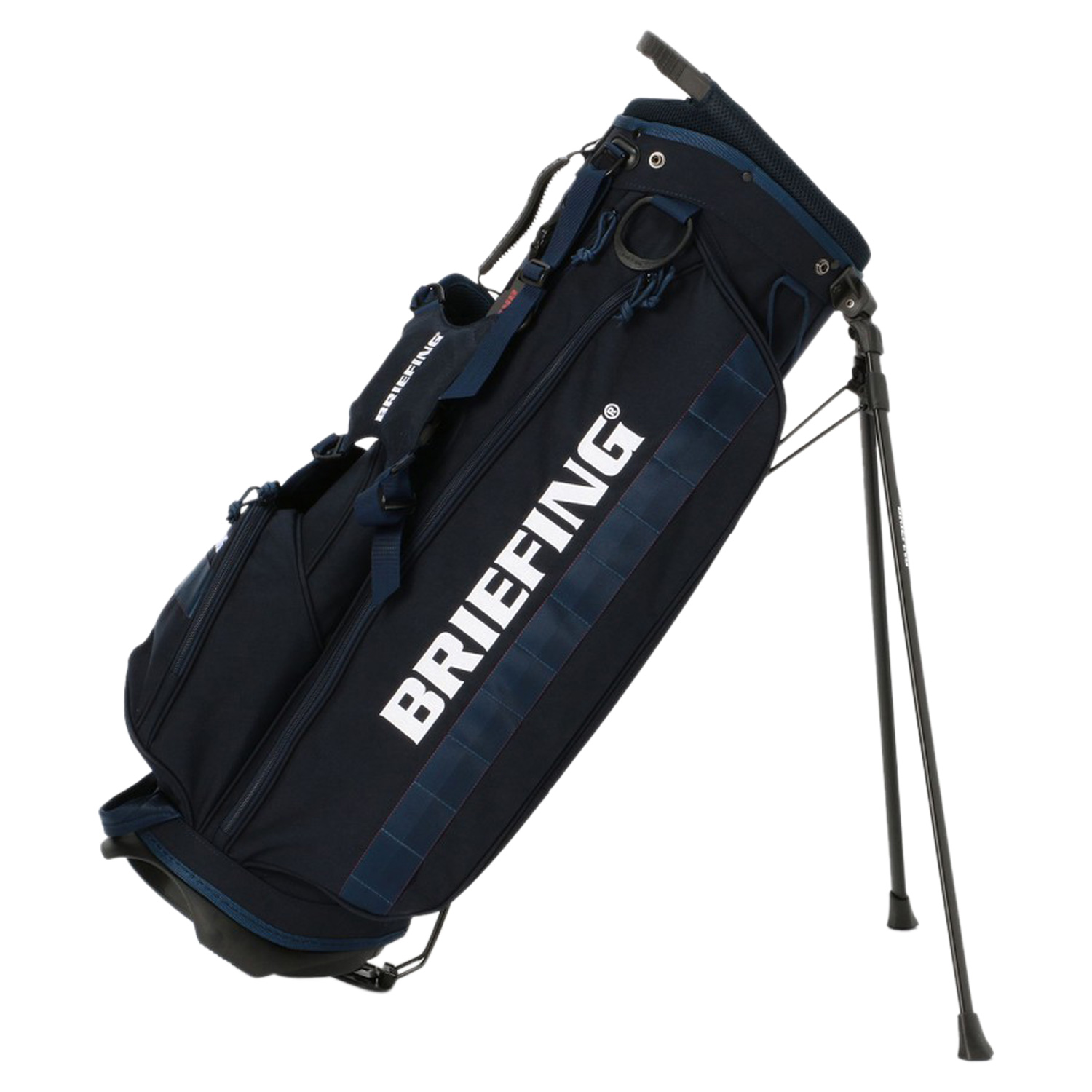 BRIEFING GOLF ブリーフィング ゴルフ バッグ キャディバッグ ゴルフバッグ メンズ レディース 軽量 スタンド 撥水 CR-4 #02  ブラック ネイビー 黒 BRG203D21